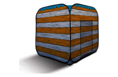Olpro Pop-up Beach Hut - Yellow